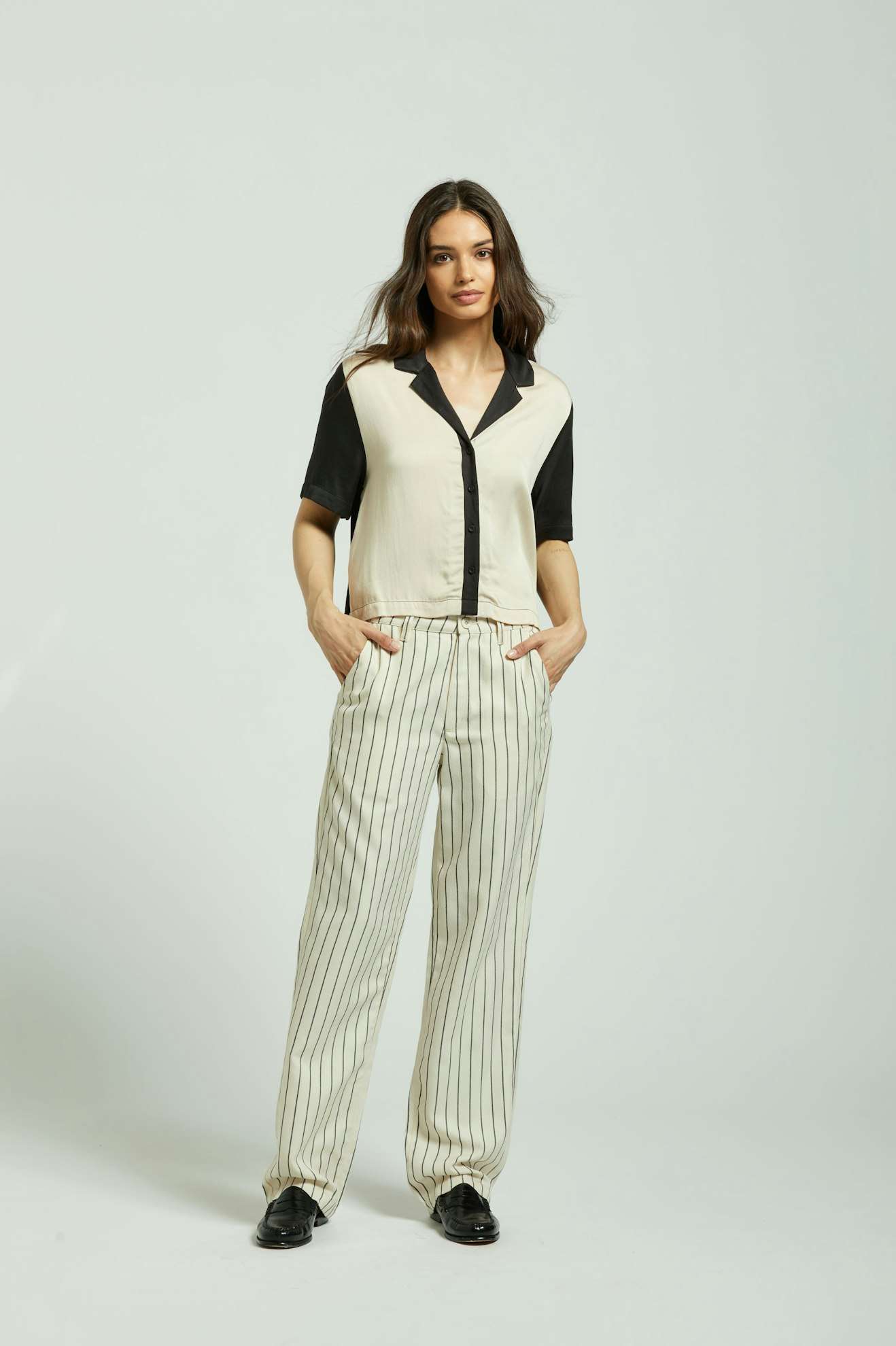 Bedford Pant - Whitecap/Washed Black Pinstripe - Image 4